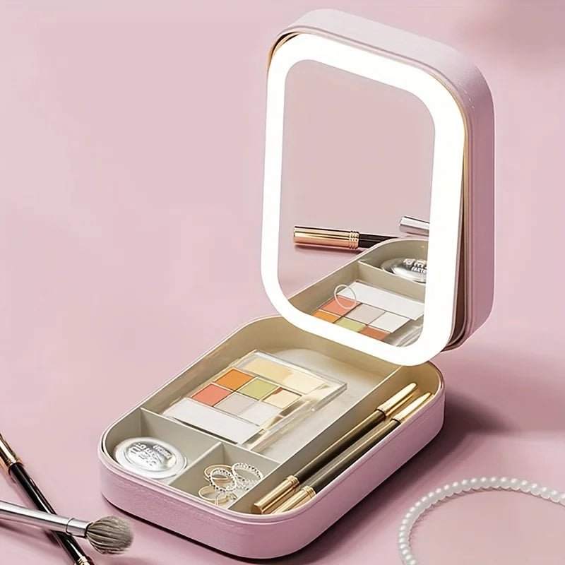 Mini  Portable cosmetic box Led - The Unique Gallery