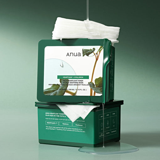 Anua Heartleaf Toner Double Soothing Mask 30 Sheets(330ml) Anua